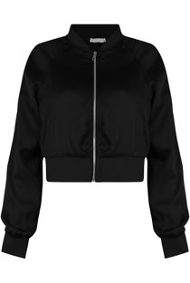 Smart Cropped Bomber Jacket