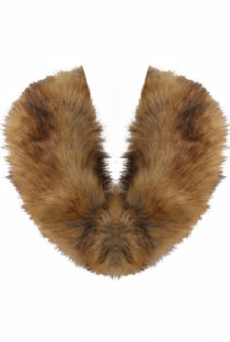 Beige Hook Up Faux Fur Stole