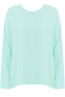 Mint Side Seam Oversized Blouse