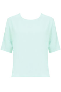 Mint Over-Sized Cropped Blouse