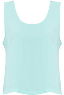 Mint Block Colour Sleeveless Tops