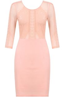 Rose Flower Lace Midi Dress