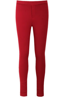  Wine Back Pocketed Detail Stretch Jeggings