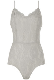White Scalloped Lace Detailed Body