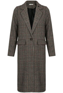 Tweed with Overcheck Longline Coat
