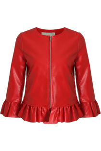 Red Box Faux Leather Jackets