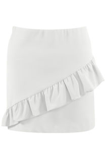White Frill Trim Skirt