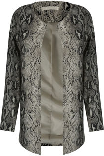 Reptile Print Box Overcoat