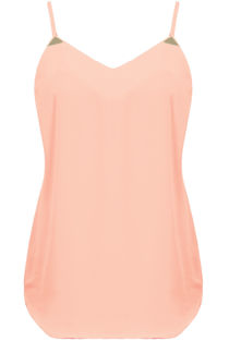 Pink Chiffon Cami Gold Plated Dress