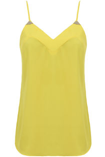 Yellow Chiffon Cami Gold Plated Dress