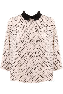 White Hearts Printed Top 