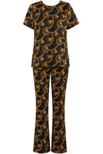 Black Chain Print Trouser