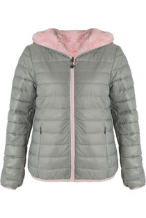 Reversible Puffer Fur Jacket