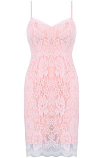  Baby Pink Lace Bodycon Mini