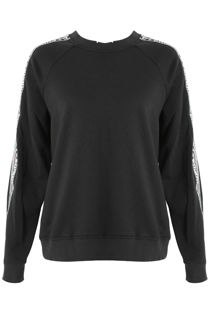 Embrace Trim Sweatshirts in Black