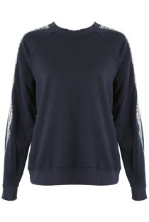 Embrace Trim Sweatshirts in Navy