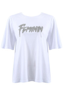White FEMININ Slogan Tee
