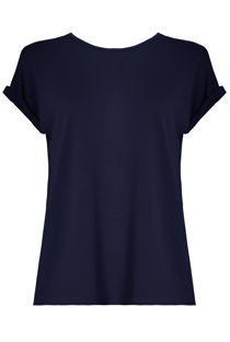 Coloured Split Back Short Sleeves Top