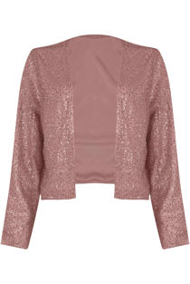 Shimmer Sequin Cropped Jacket