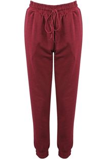 Burgundy Burnout Jogger Pants