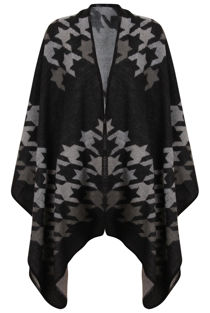 Grey Monochrome Dogtooth Waterfall Cape