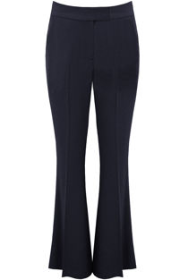Navy Tailored Flared Trouser
