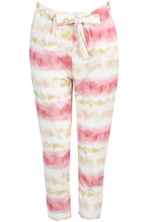 Pink Tie Dye Paperbag Trouser