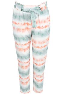 Green Tie Dye Paperbag Trouser