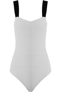 White Cut Out Bodysuit