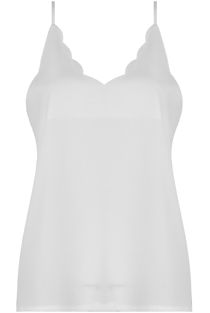 White Scallop Edge Cami