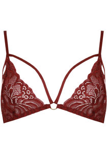 Wine Crochet Lace Bralet
