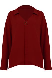 Burgundy Button Up Shirt