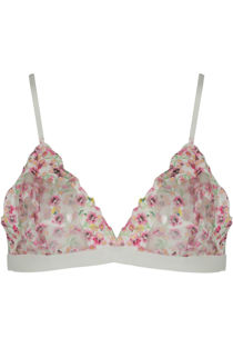 Tropical Printed Lace Bralet