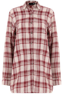 Red Long Check Shirts