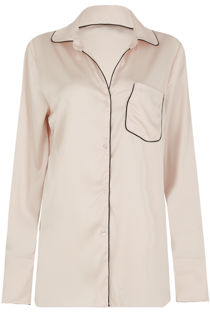 Rose Satin Pyjama Shirts