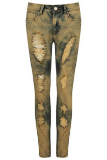 Mud Wash Ripped Jeans