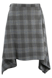 Glen Plaid Check Overlap Napkin Skirt