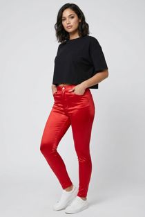 Disco Skinny Trouser In Red