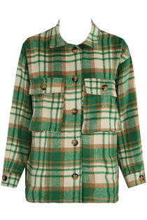 Green Check Print Shackets