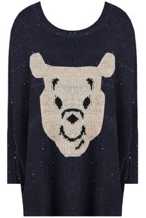 Navy Festive Winter Bear Knitwear