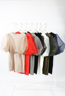 Knitted Mesh Sleeve Mini Dress - Mixed Colours Pack