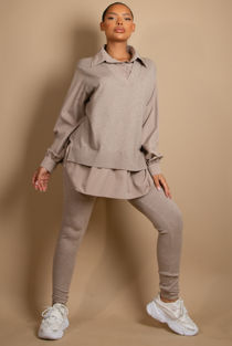Knitted Jumper With Shirt & Trouser Co-Ord