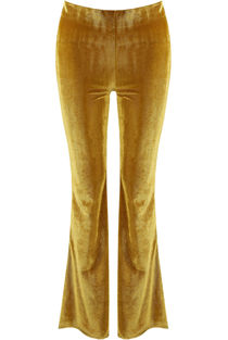 Mustard Soft Velvet Cord Trousers 