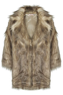 Shaggy Fur Fox Overcoat