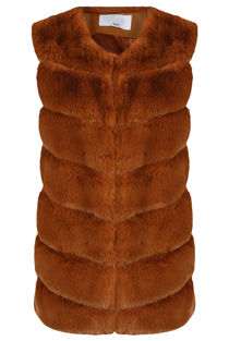 Rust Layer Fur Gilet