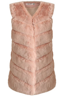 Layered Faux Fur Gilet