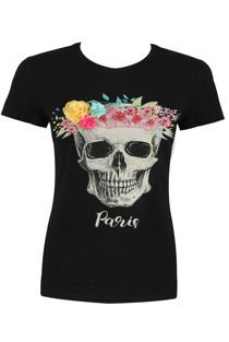 PARIS Slogan Skull Print Tee mix pack