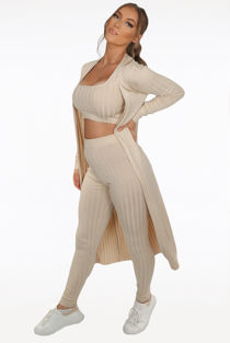 Knitted Jumper With Cami & Trouser 3 Piece Set