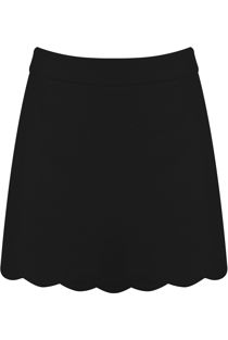 Black Scallop Edge Skirts 