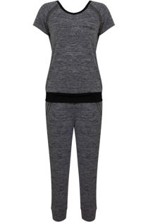 Dark Grey Short Sleeve Shirt and Three Quarter Trouser Suit